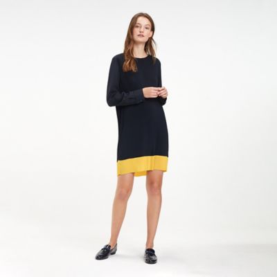 Yellow Colorblock Dress